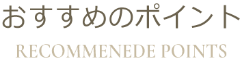 おすすめのポイント